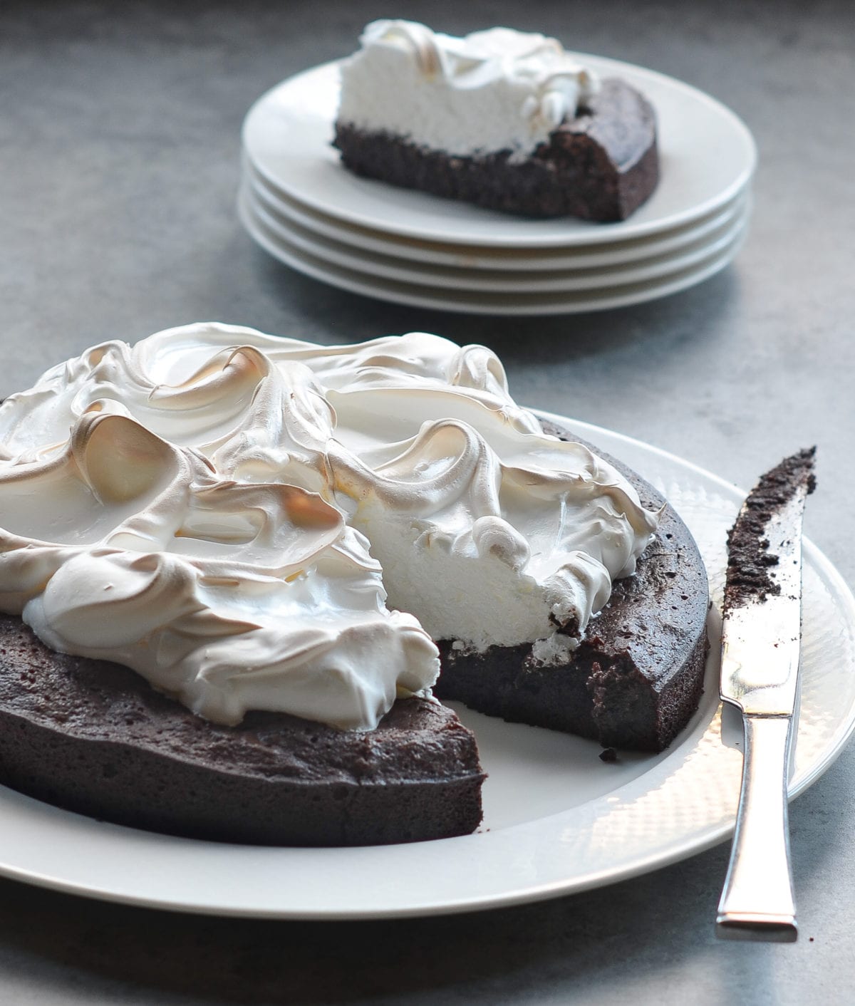 Flourless Chocolate Cake with Meringue - Once Upon a Chef.
