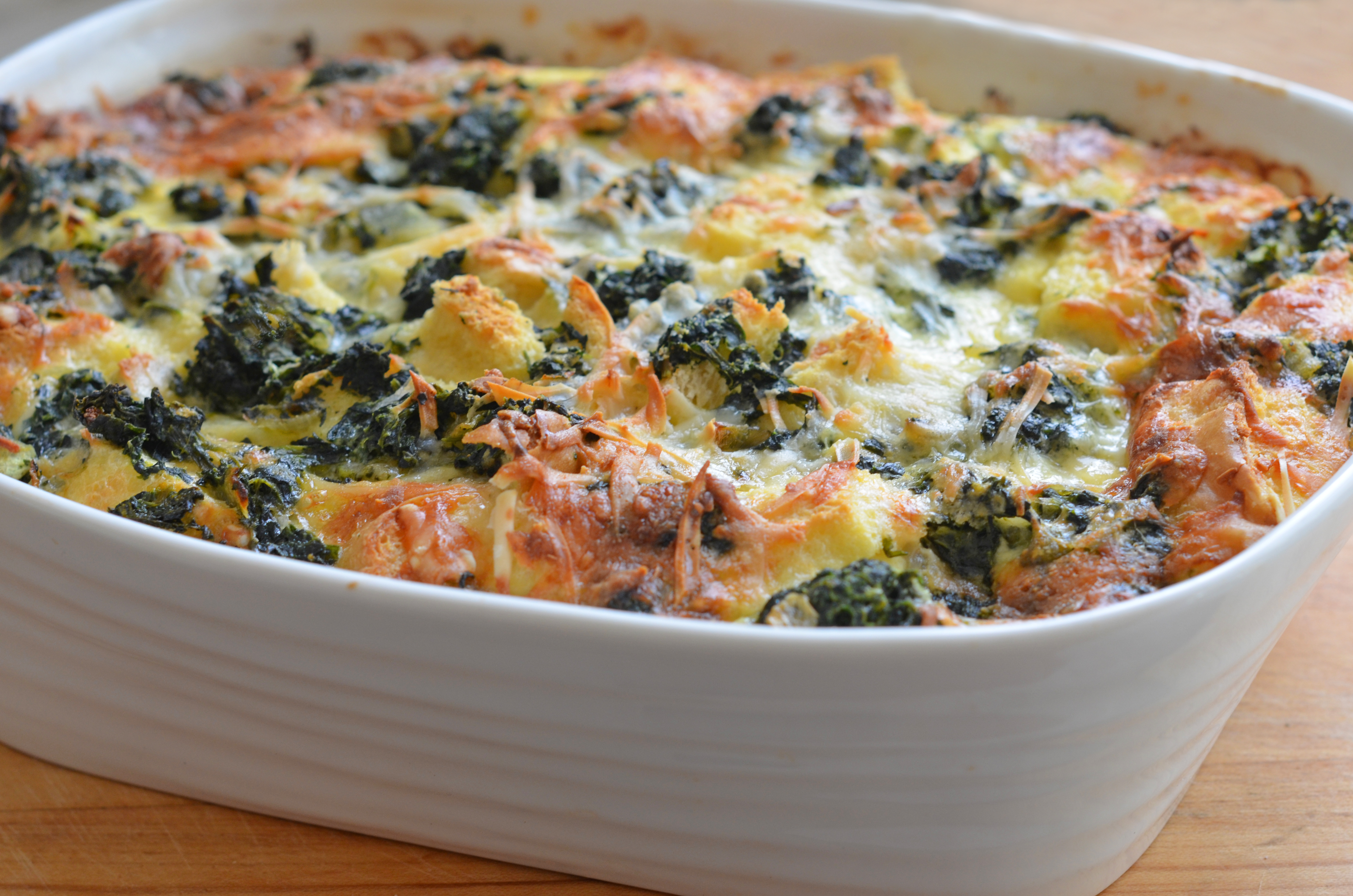 Spinach Cheese Strata Once Upon A Chef