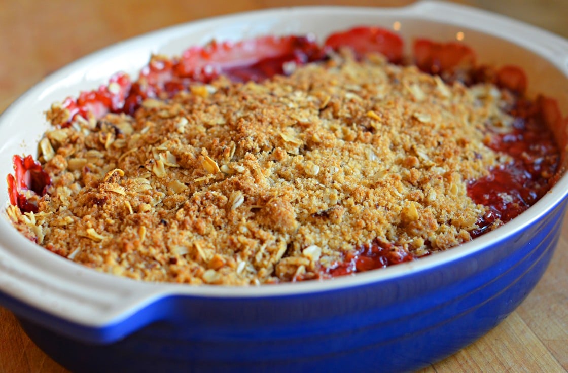 how to make rhubarb crisp