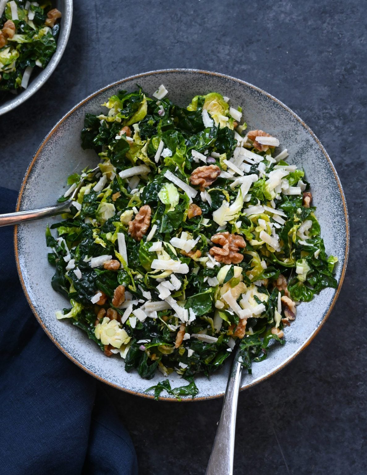 Kale walnut Caesar salad anti-inflammatory healthy