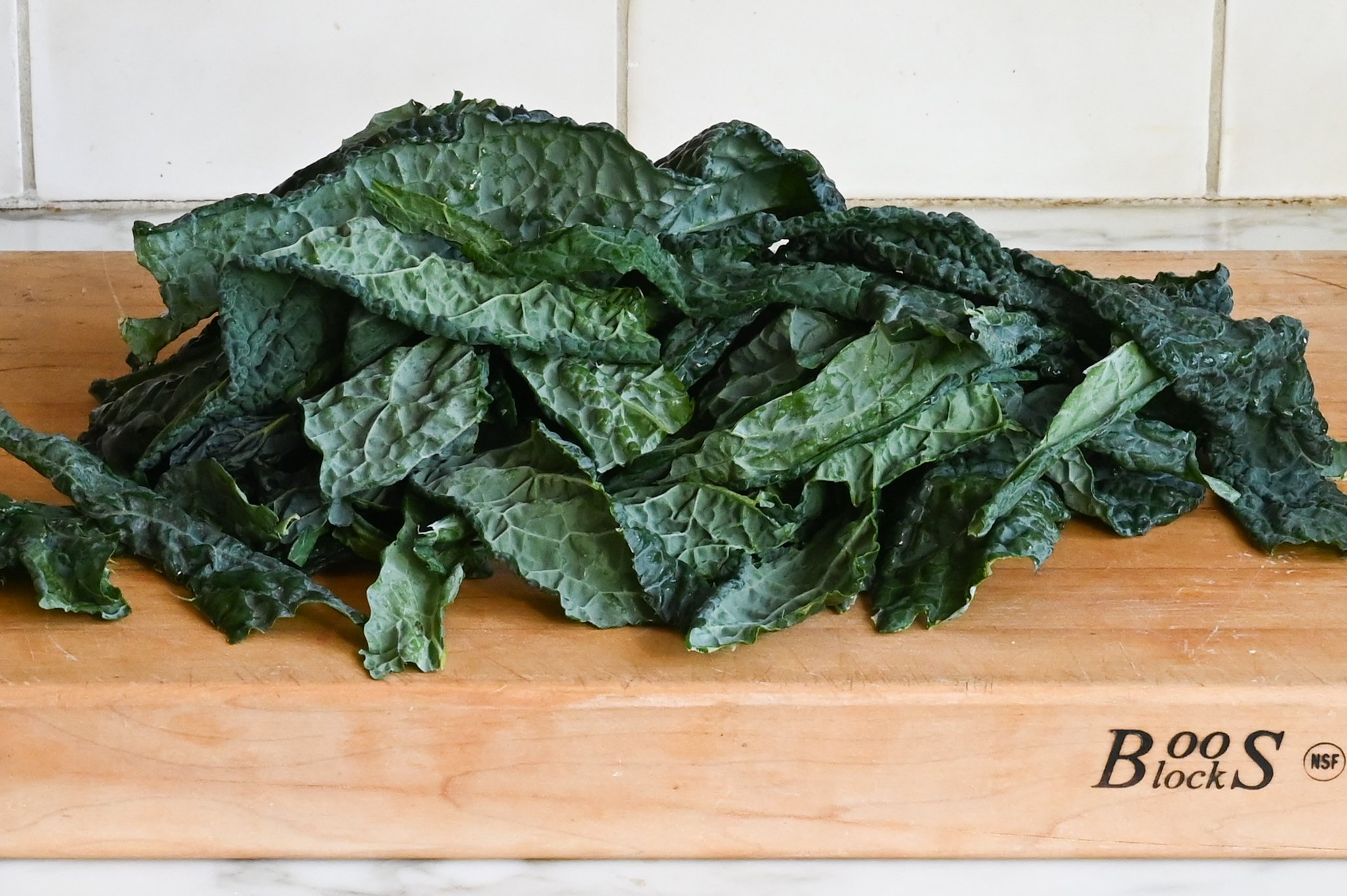 Kale & Brussels Sprout Salad with Walnuts, Parmesan & LemonMustard