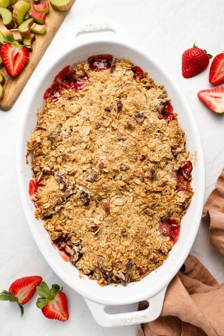 strawberry rhubarb crisp