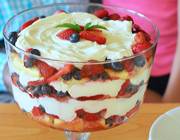 custard recipe vanilla without Best Berry Summer Trifle Chef   Once a Upon