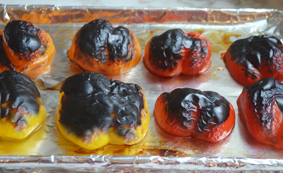 charred-peppers