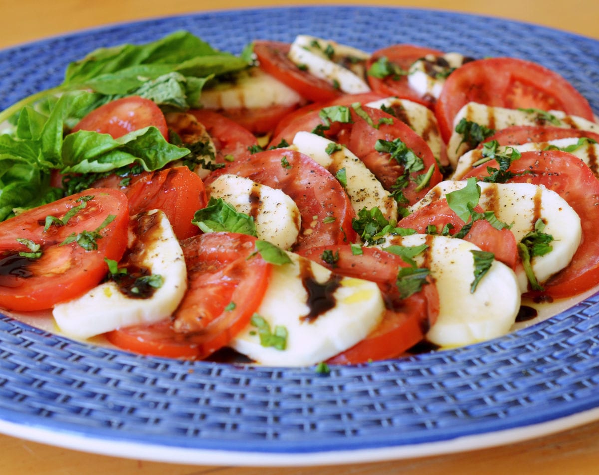 Caprese Salad with Balsamic Glaze Once Upon a Chef