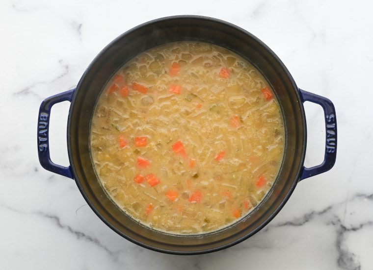 mulligatawny soup after simmering