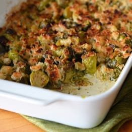 brussels sprouts gratin