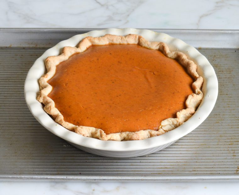 baked pumpkin pie