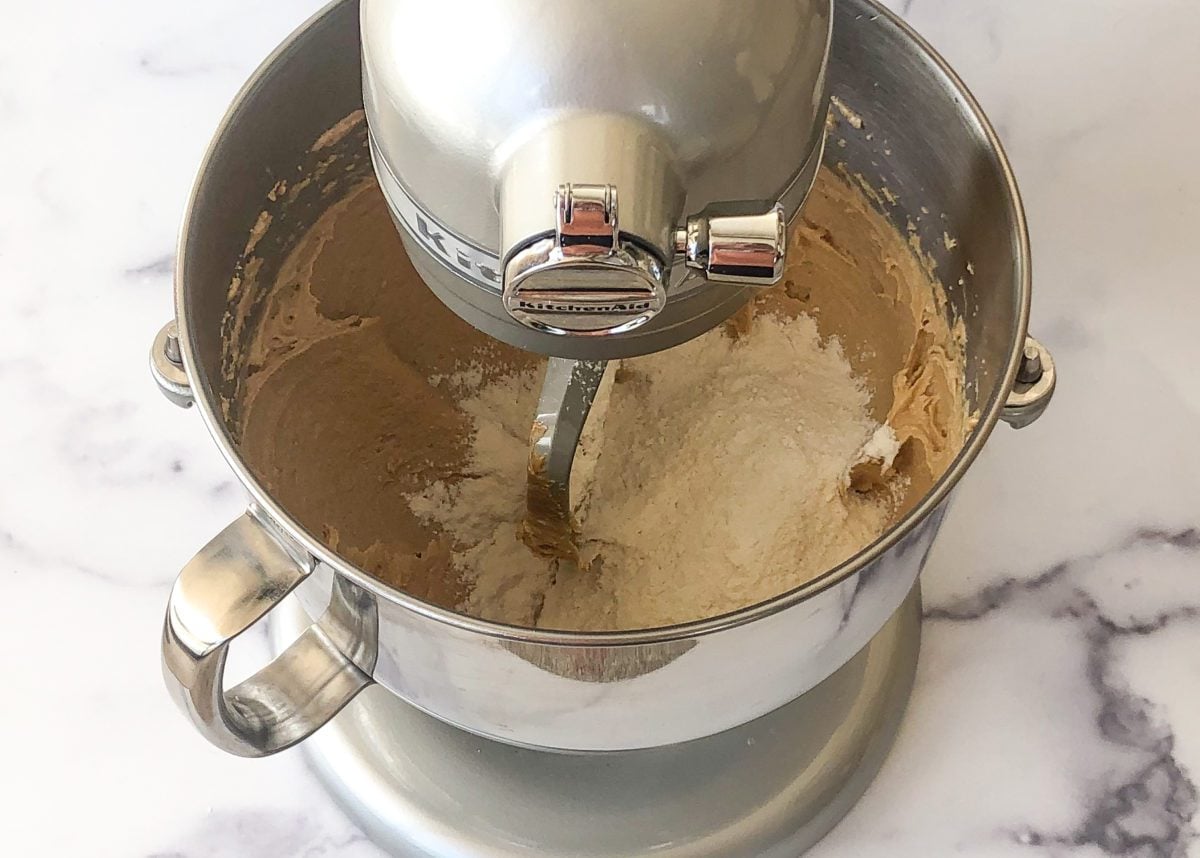 adding the dry ingredients