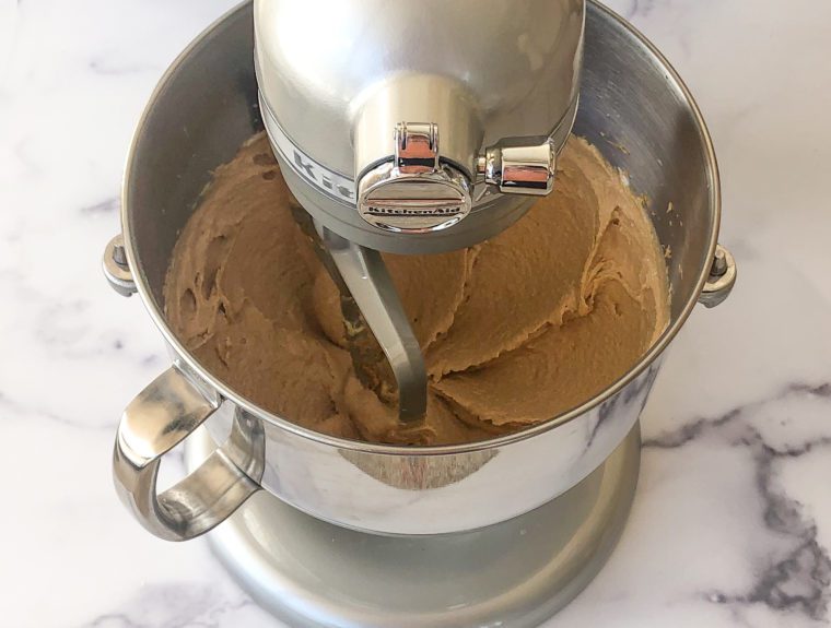 smooth and creamy peanut butter mixture