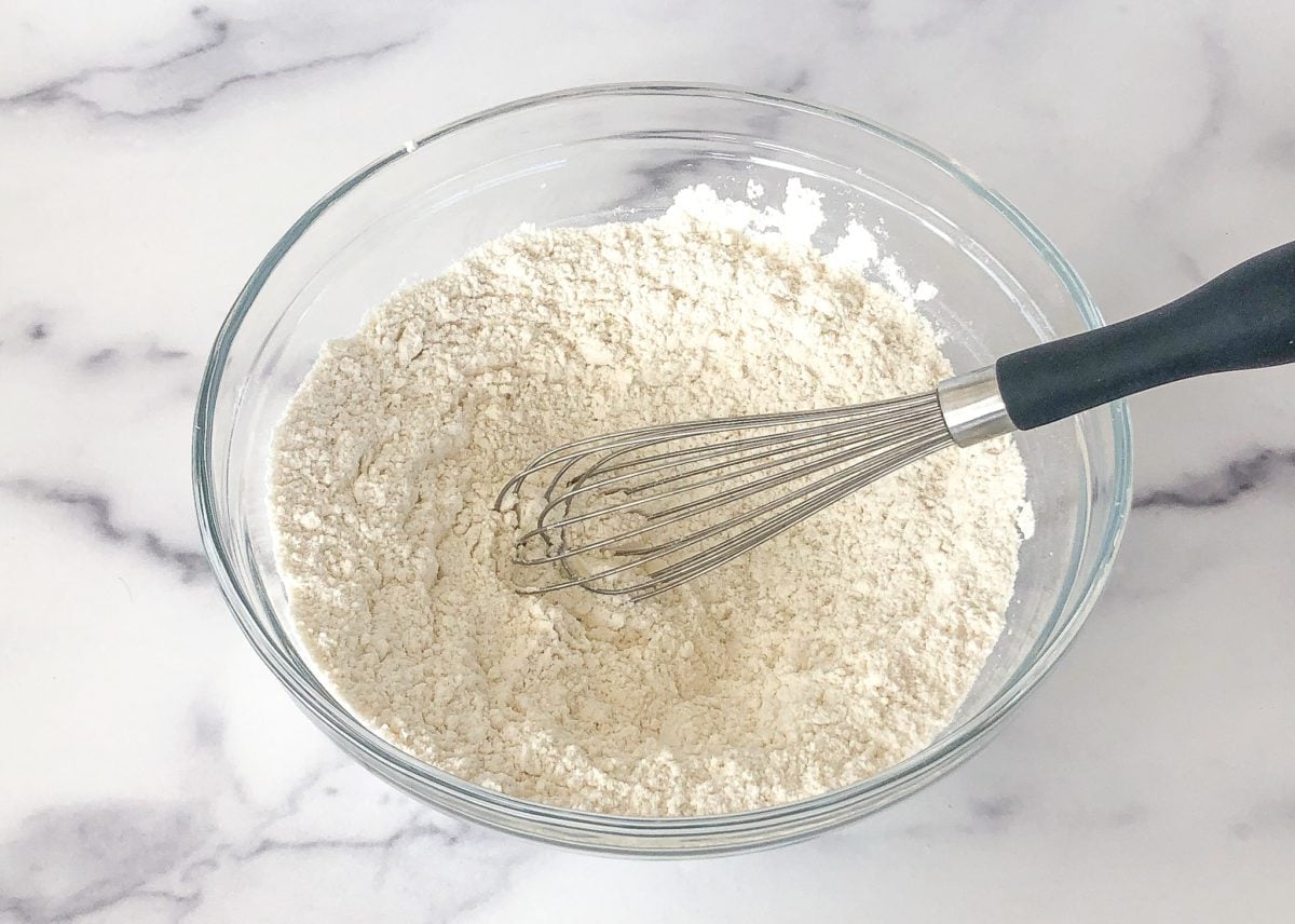 whisked dry ingredients