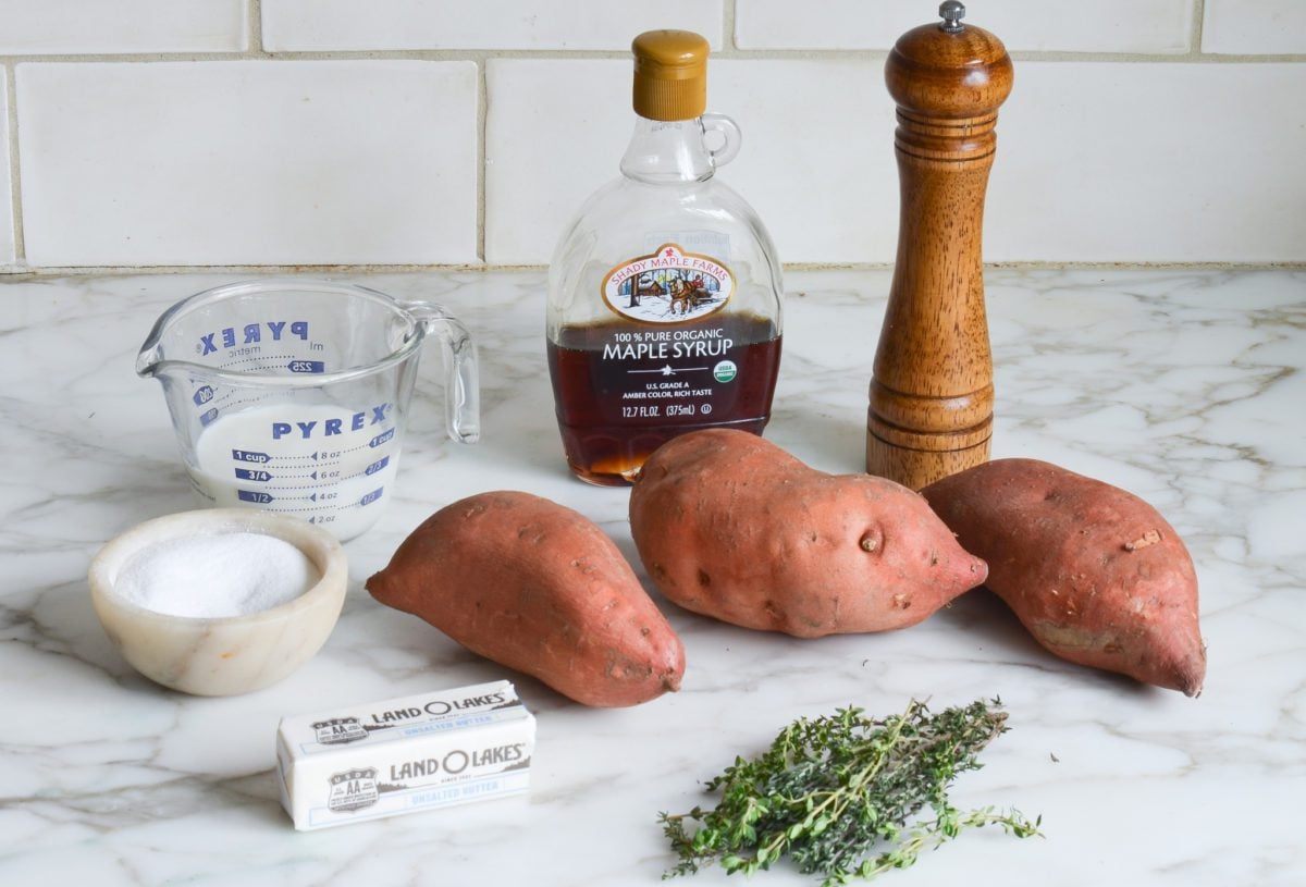 mashed sweet potatoes ingredients