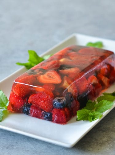 berry & prosecco terrine