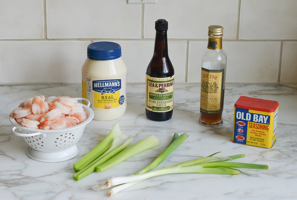 ingredients for shrimp salad