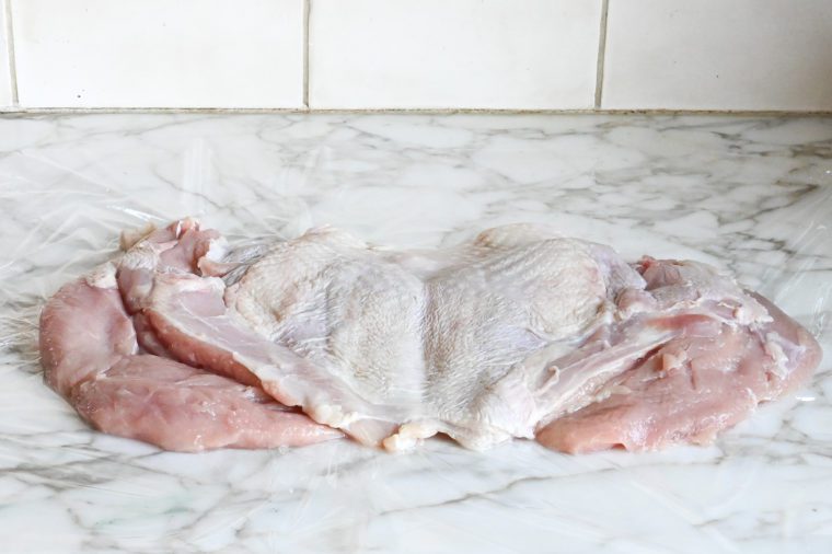 turkey breast on counter