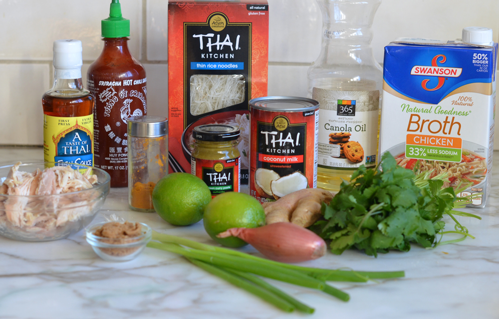 ingredients for thai chicken soup