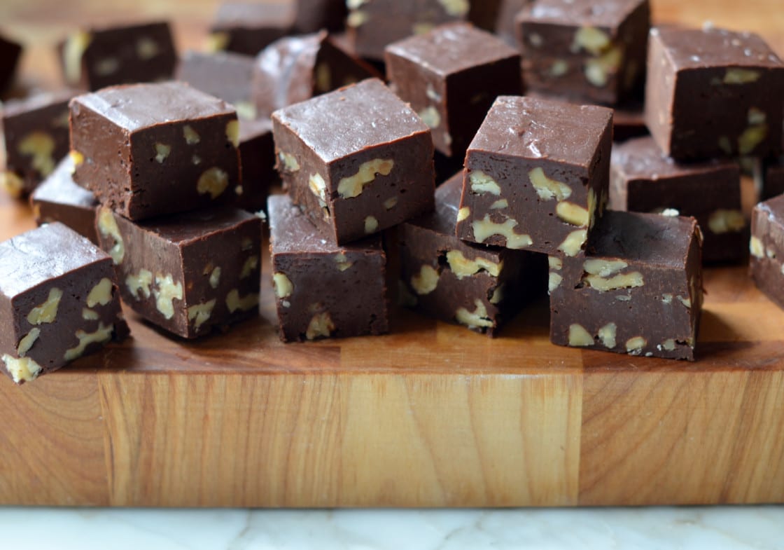 15Minute Chocolate Walnut Fudge Once Upon a Chef