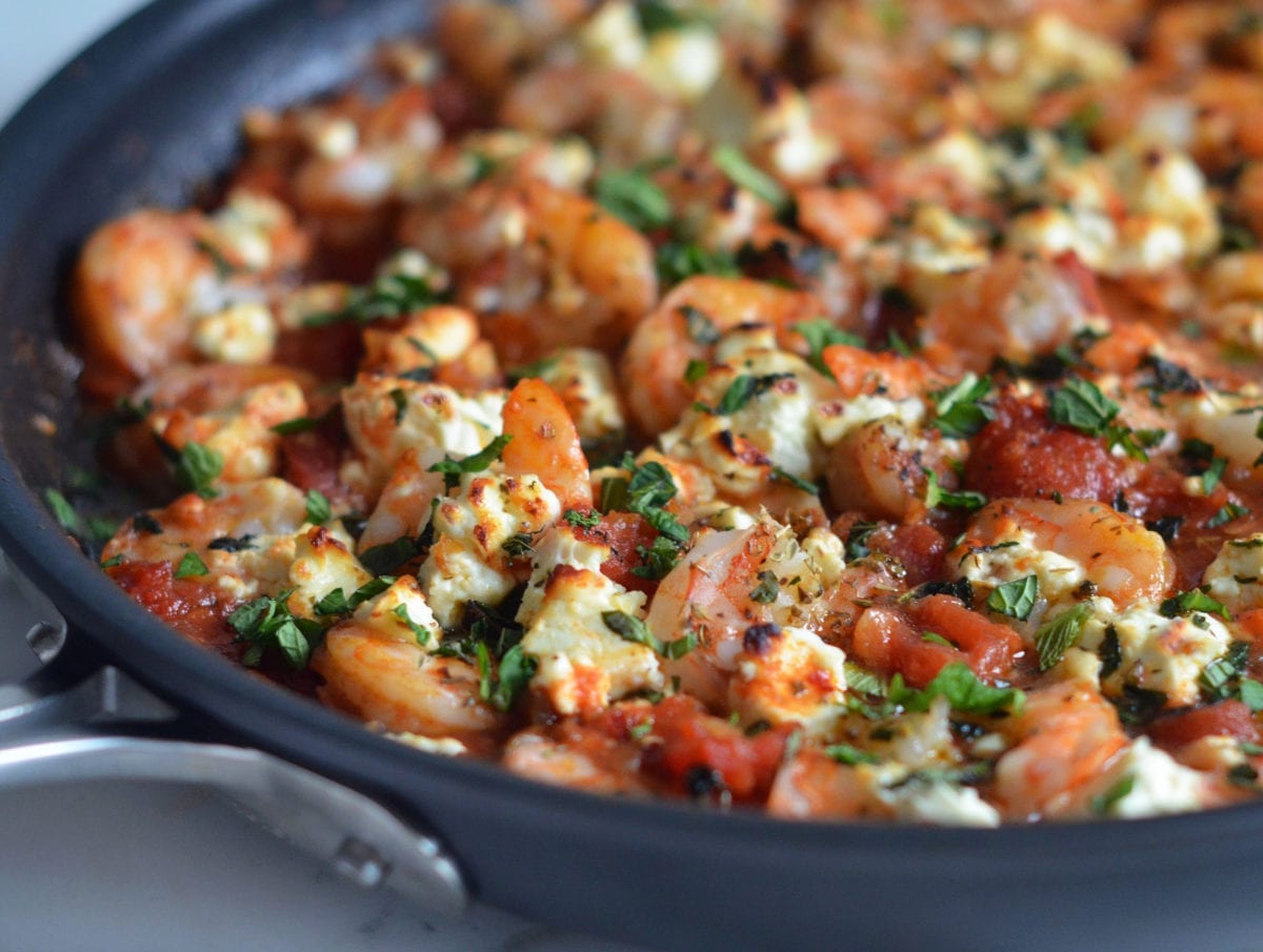 Greek Shrimp with Tomatoes & Feta - Once Upon a Chef