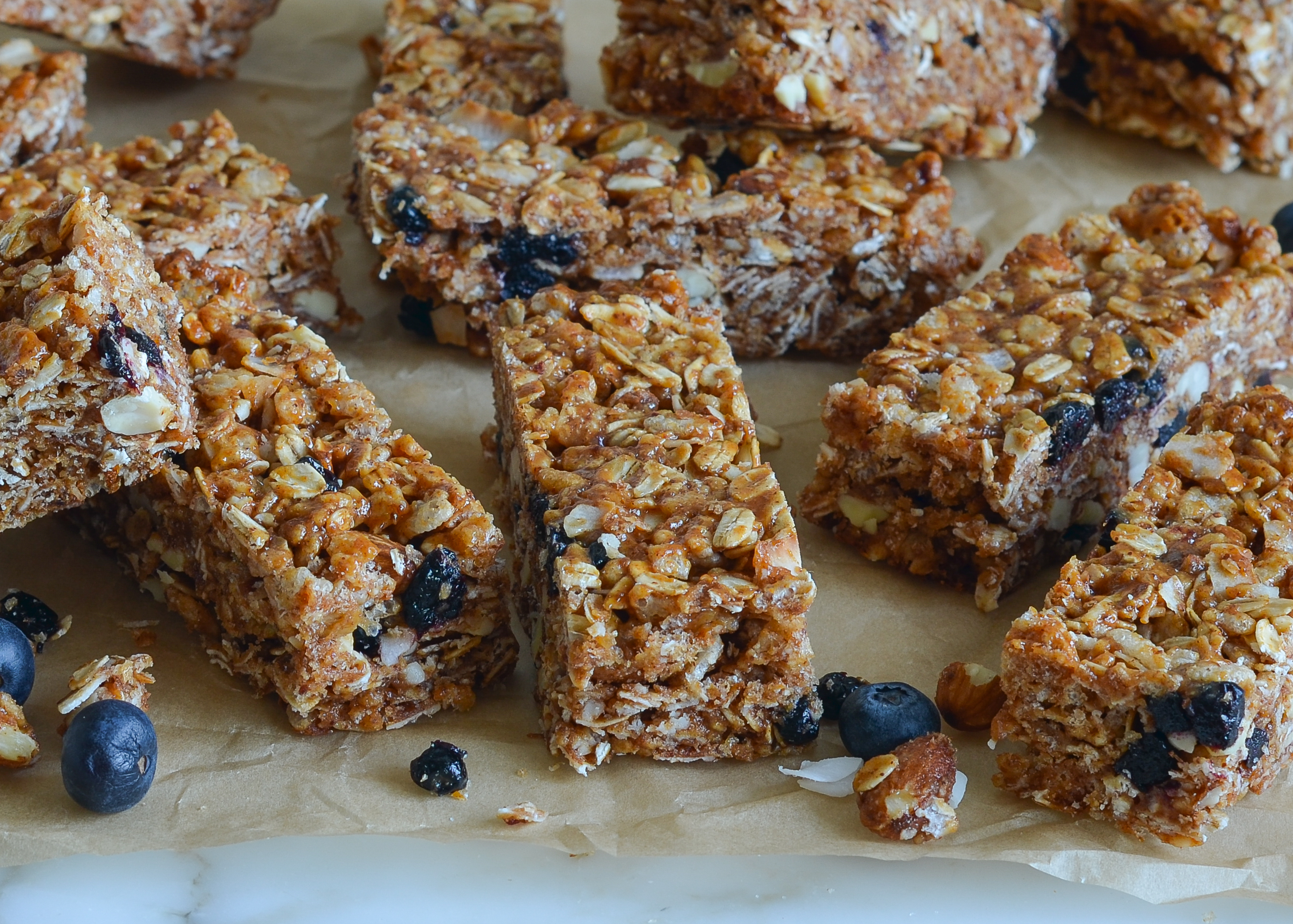 Almond, Blueberry & Date Homemade Granola Bars - Once Upon a Chef