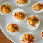 Sriracha Deviled Eggs