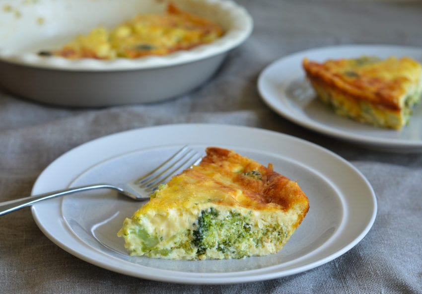 Crustless Broccoli Quiche Once Upon A Chef Chicken Broccoli Quiche