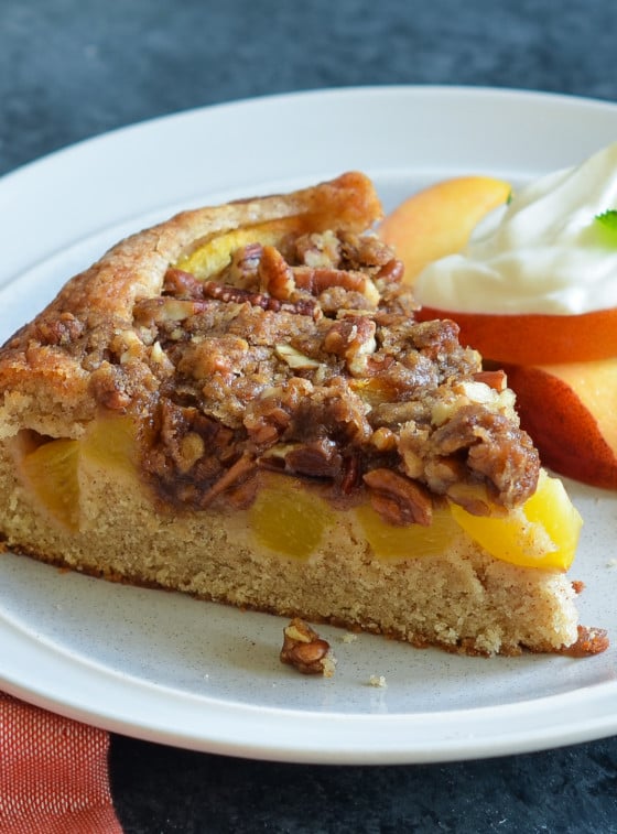 peach cake