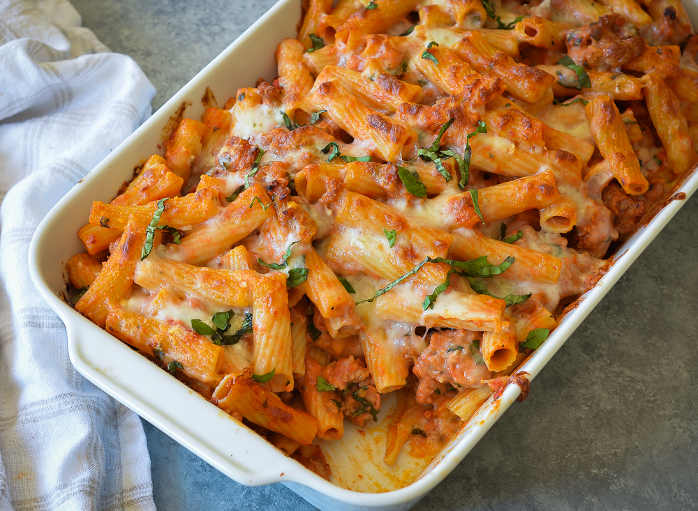 Baked Ziti with Sausage - Once Upon a Chef