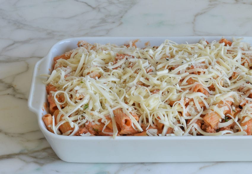 assembled baked ziti