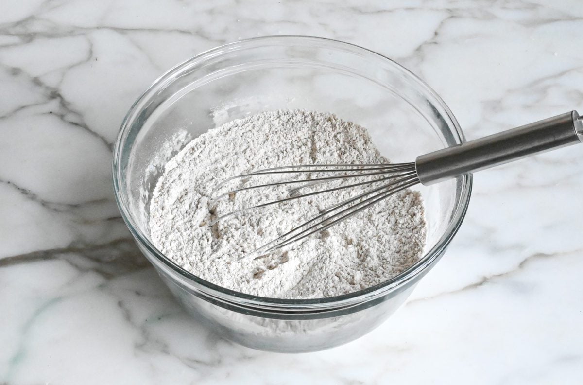 whisked dry ingredients