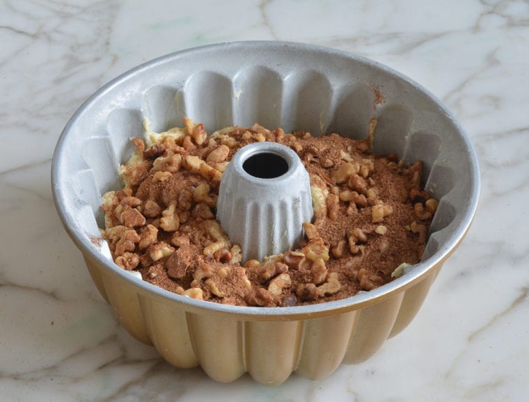 Sour Cream Coffee Cake with CinnamonWalnut Swirl Once Upon a Chef