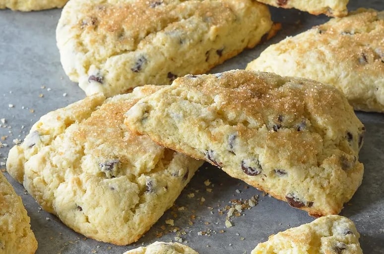 image of Chocolate Chip Scones recipe by Once Upon a Chef