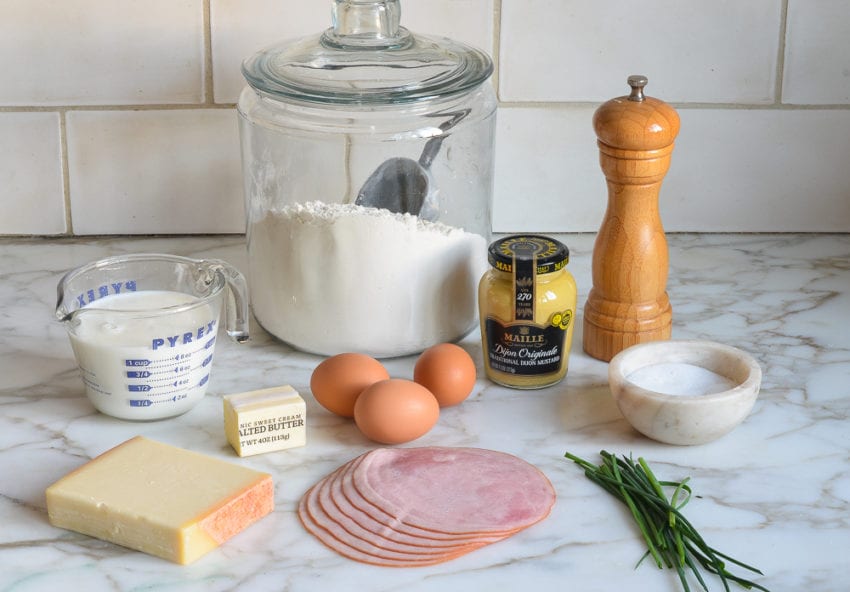 how to make ham and cheese oven-puffed pancake