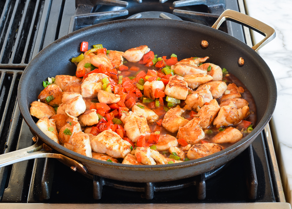 cooking kung pao chicken