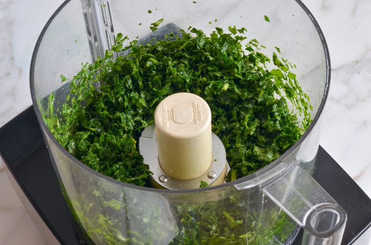 Spaghetti with Kale & Walnut Pesto Once Upon a Chef