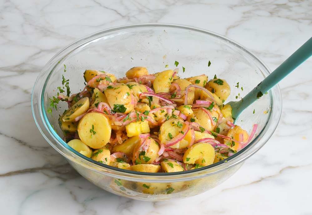 mixed German potato salad