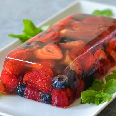 berry terrine on platter