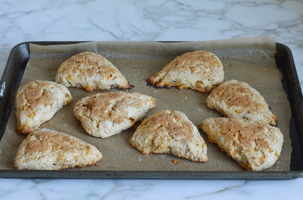 how to make butterscotch pecan scones