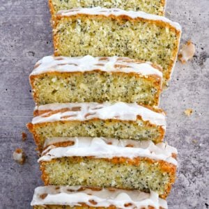 slices of lemon poppy seed cake