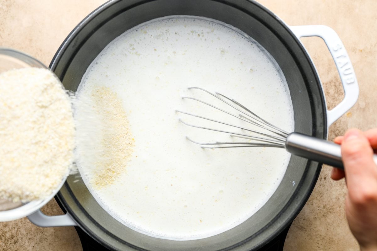 adding the grits