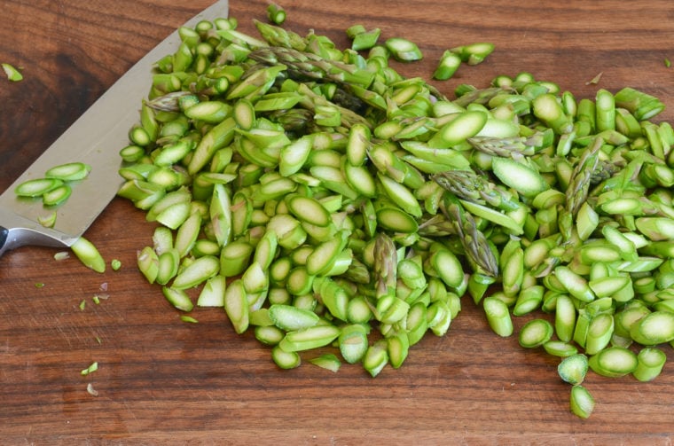 Raw Asparagus Salad with Almonds & GingerSesame Vinaigrette Once