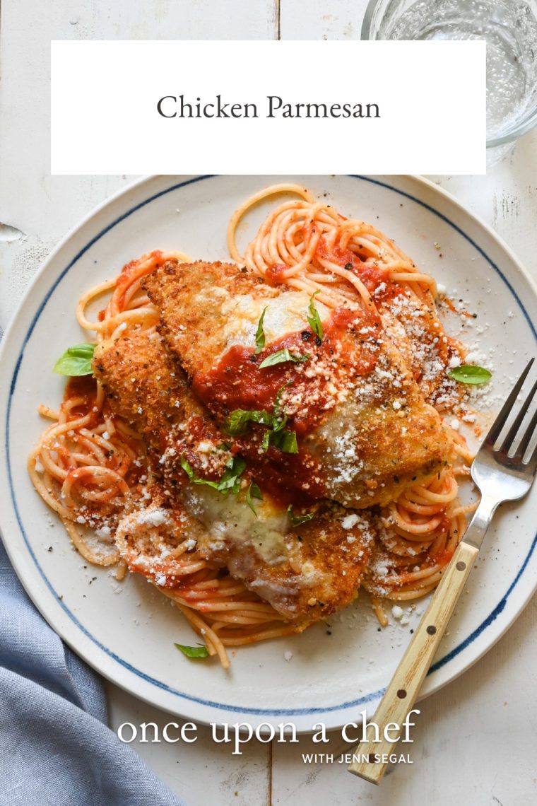 Parmesan Chicken Linguine. Quick & easy but dinner party ready!