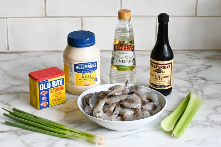 ingredients for shrimp salad