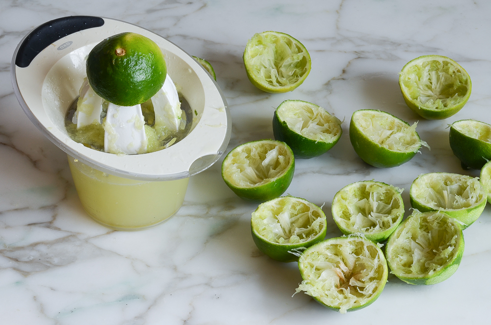 juicing the limes