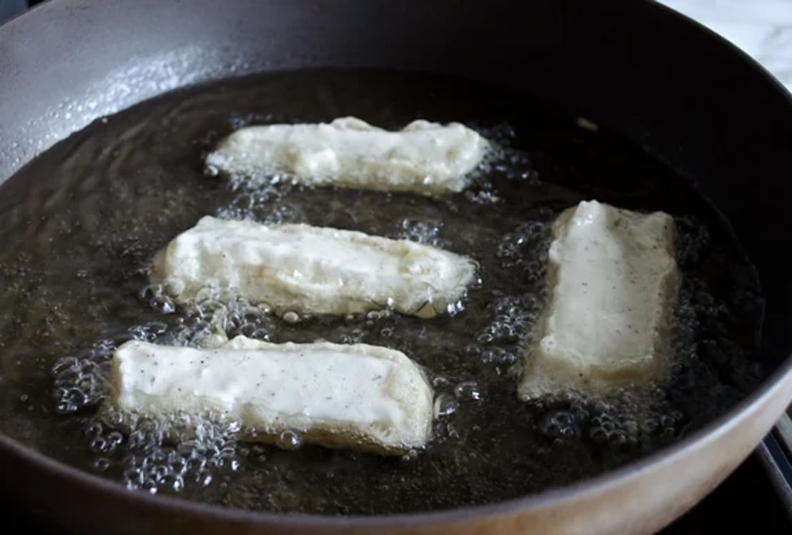 frying cod for fish tacos