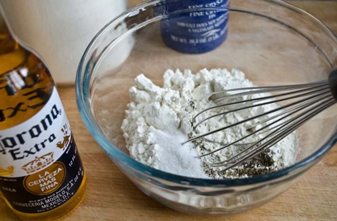dry ingredients for fish taco batter