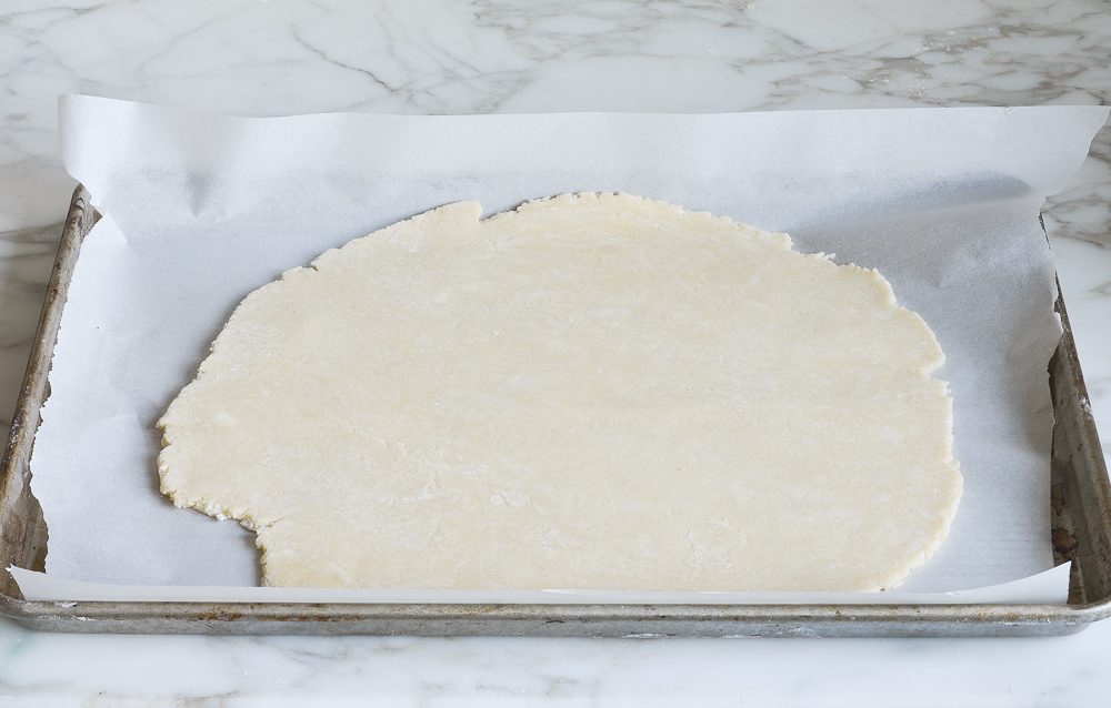 dough in pan