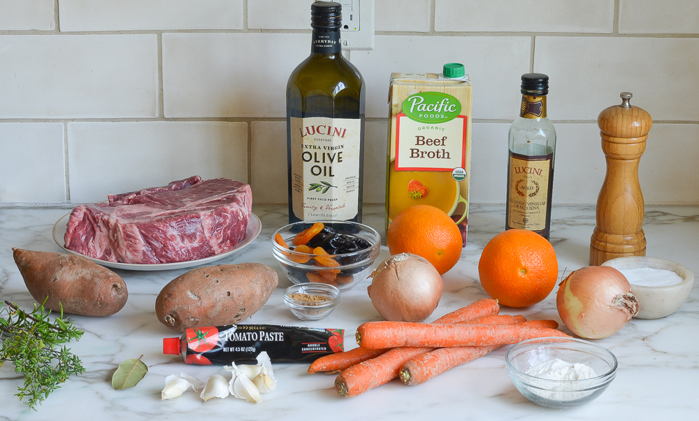 ingredients for beef tzimmes