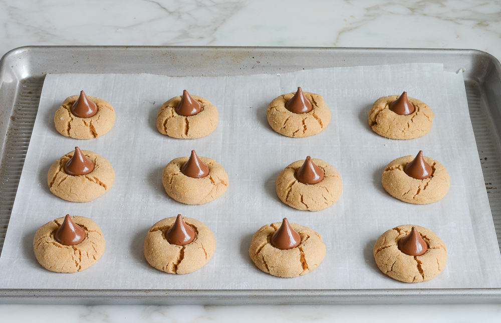 baked peanut butter blossoms