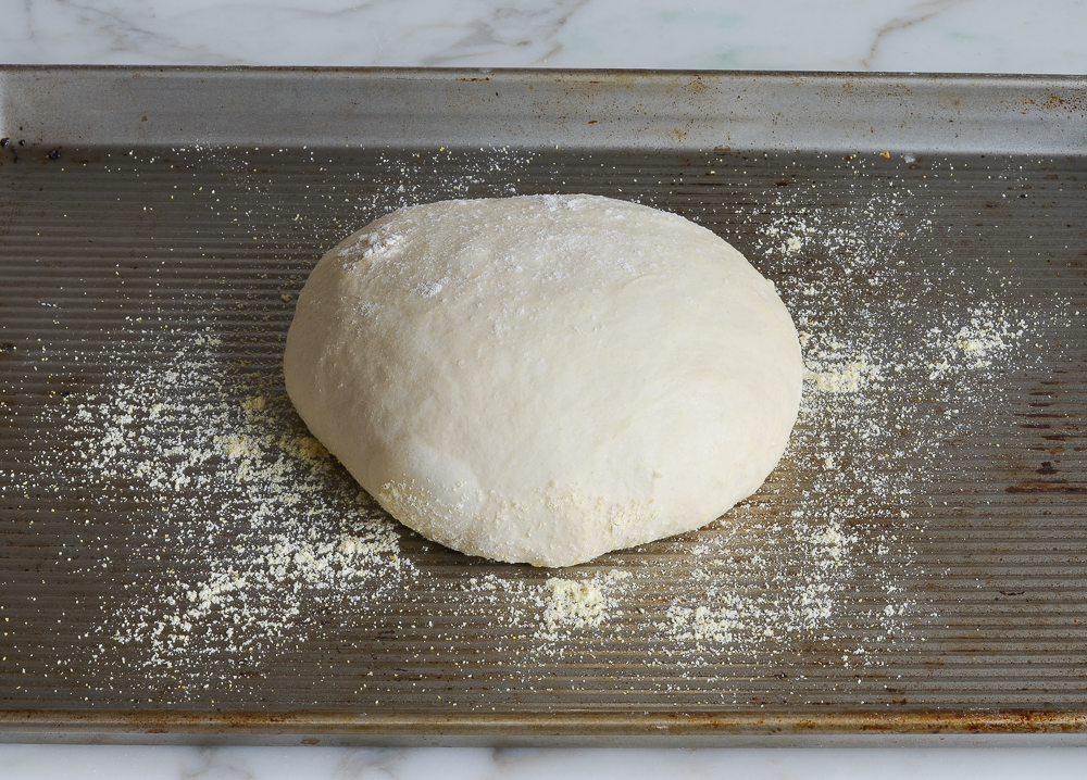 bread dough after second rise