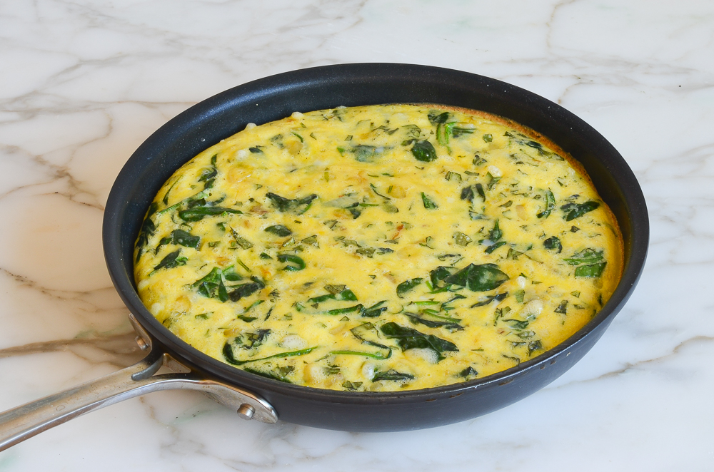 baked spinach frittata